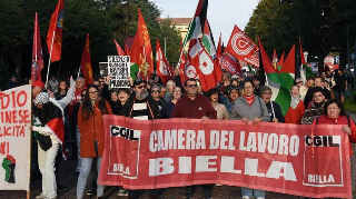 Biella - Tremila per la Palestina: “Non siamo qui come sindacalisti, ma come esseri umani”
