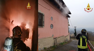Roppolo - Iincendio sul tetto di un’abitazione: massiccio intervento dei Vigili del Fuoco